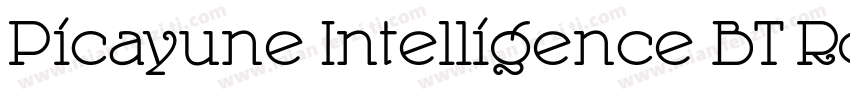 Picayune Intelligence BT Roman字体转换